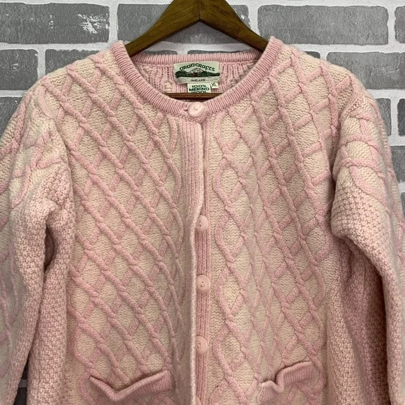 Aran Crafts 100% Merino Wool Cardigan XL Made in Ireland. - Picture 3 of 9